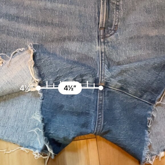 Madewell The Curvy Perfect Cutoff Denim Shorts (Swanset Wash) - Picture 8 of 9